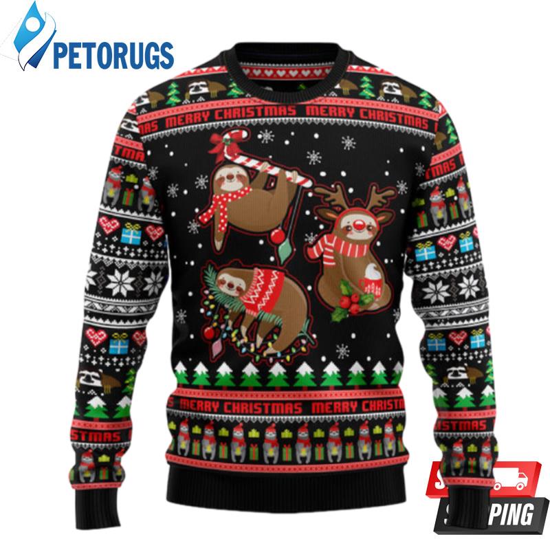 Sloth Xmas D1111 Ugly Christmas Sweaters
