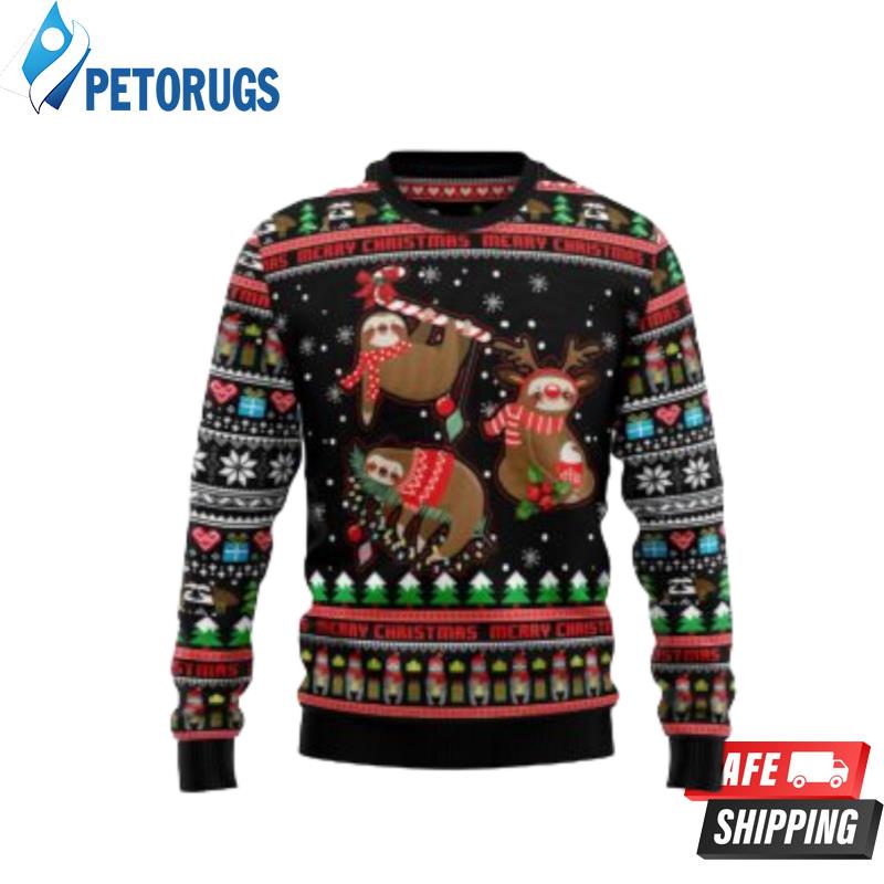Sloth Xmas Ugly Christmas Sweater -? Ugly Christmas Sweaters