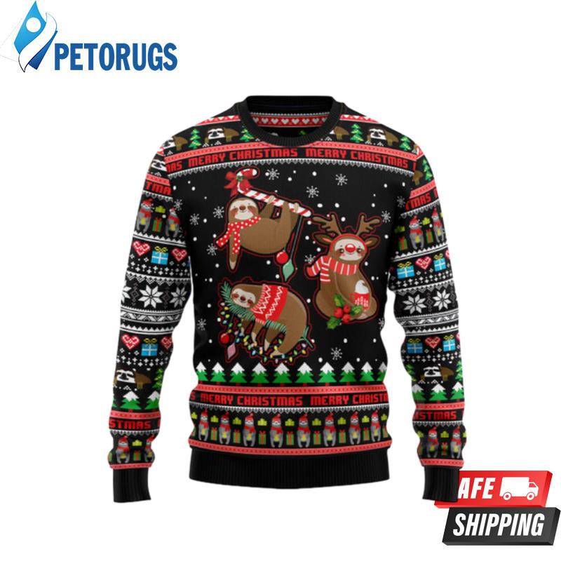 Sloth Xmas Ugly Christmas Sweaters