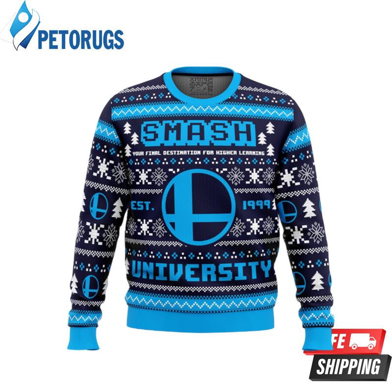 Smash University Super Smash Bros Ugly Christmas Sweaters