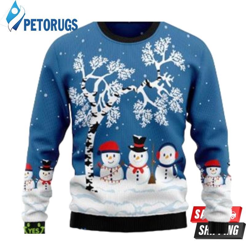 Snowman Beauty Ugly Christmas Sweater Ugly Christmas Sweaters