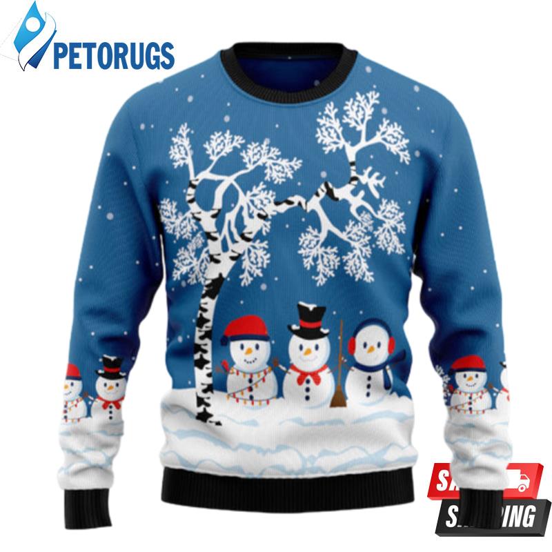Snowman Beauty Ugly Christmas Sweaters