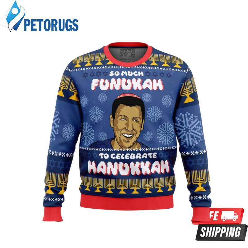So Much Funukah Adam Sandler Ugly Christmas Sweaters