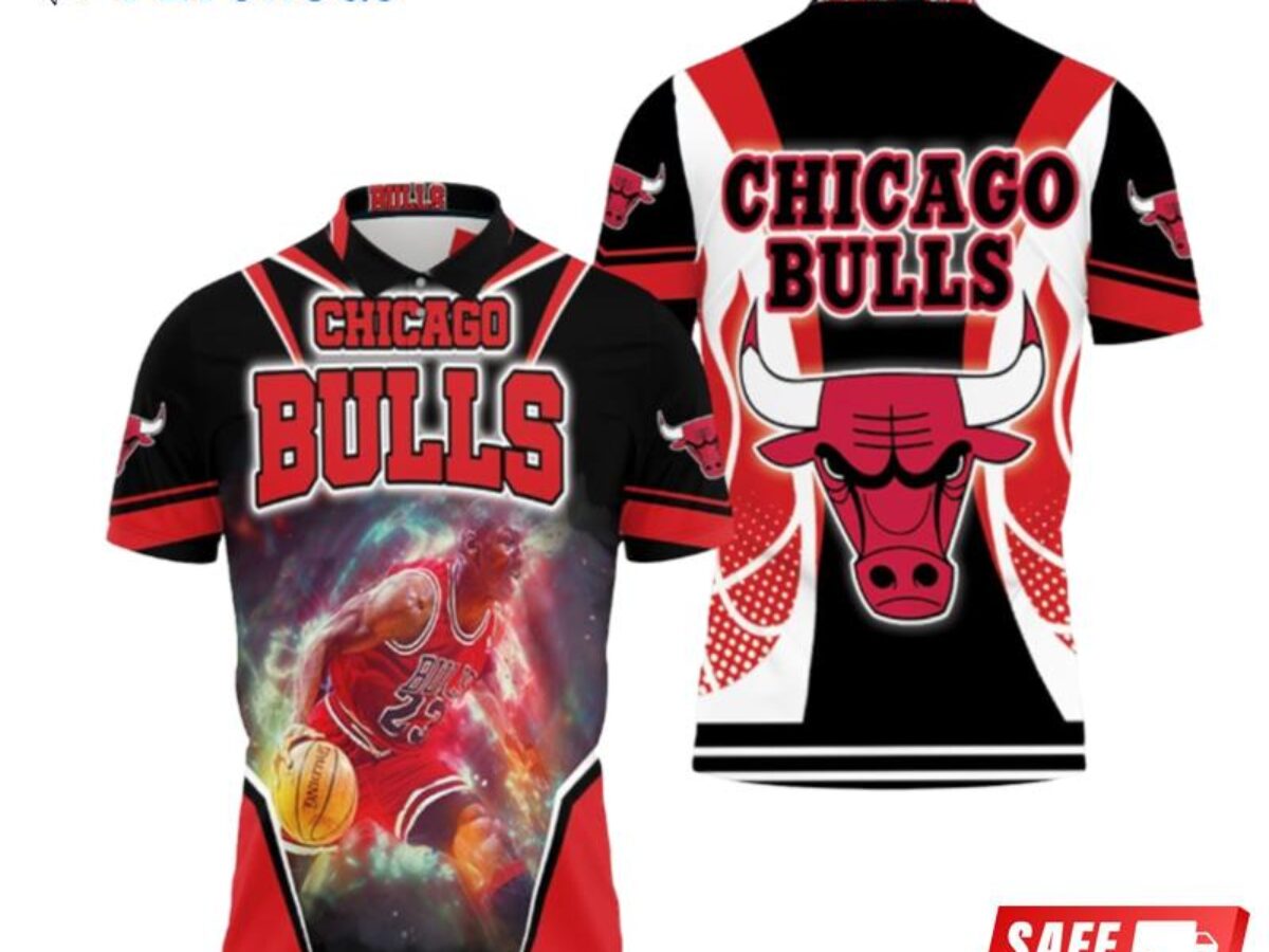 Art Chicago Bulls Michael Jordan #23 Nba Great Player 2020 City Edition New  Arrival Blue Style Polo Shirts - Peto Rugs