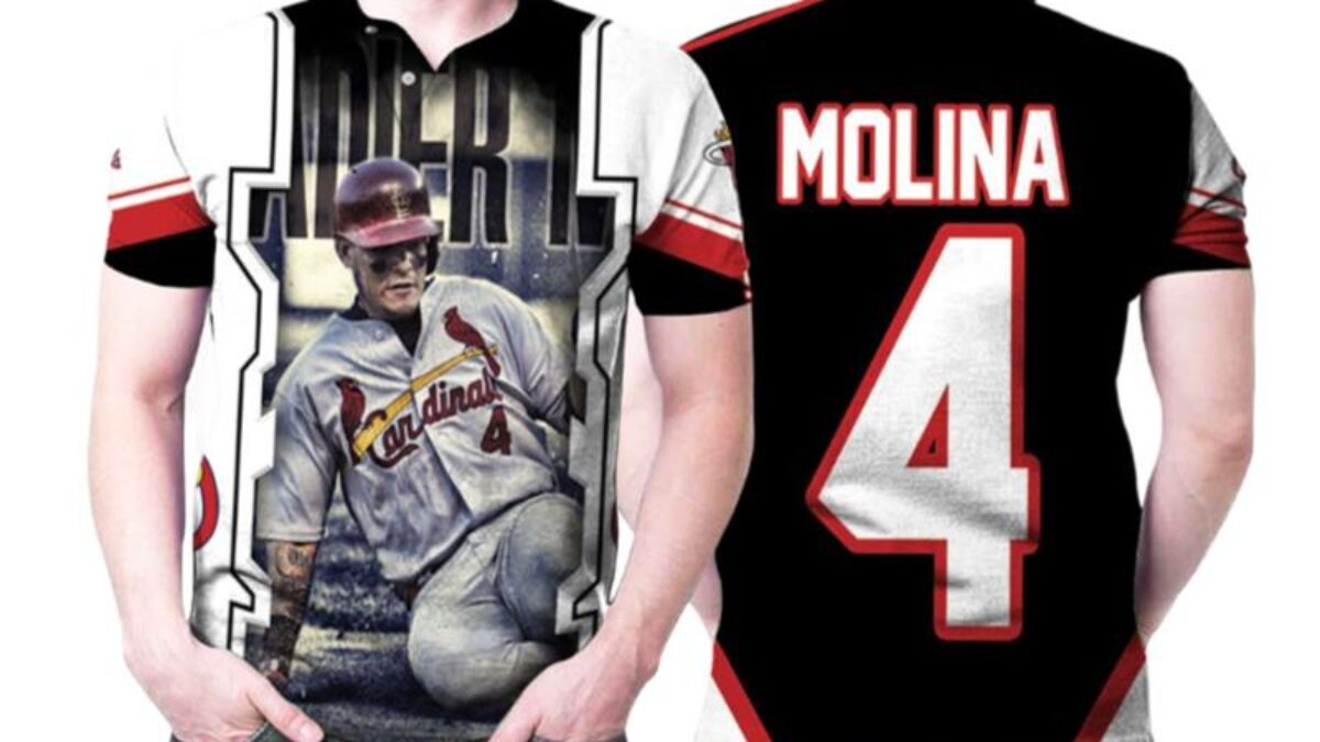 St Louis Cardinals Yadier Molina 4 Leader Legend Player Mlb Baseball Polo  Shirts - Peto Rugs