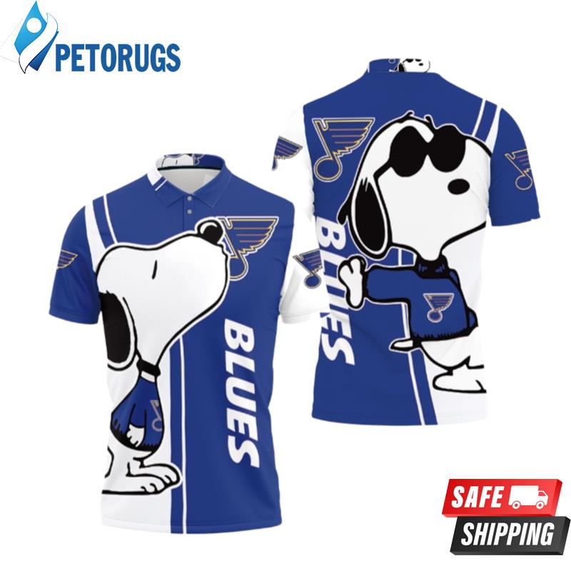 St. Louis Blues Snoopy Lover Polo Shirts