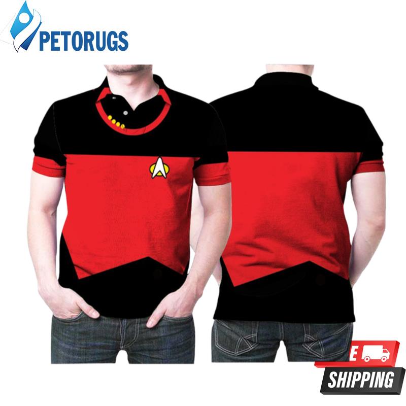 Star Trek Captain Uniform Costume Polo Shirts