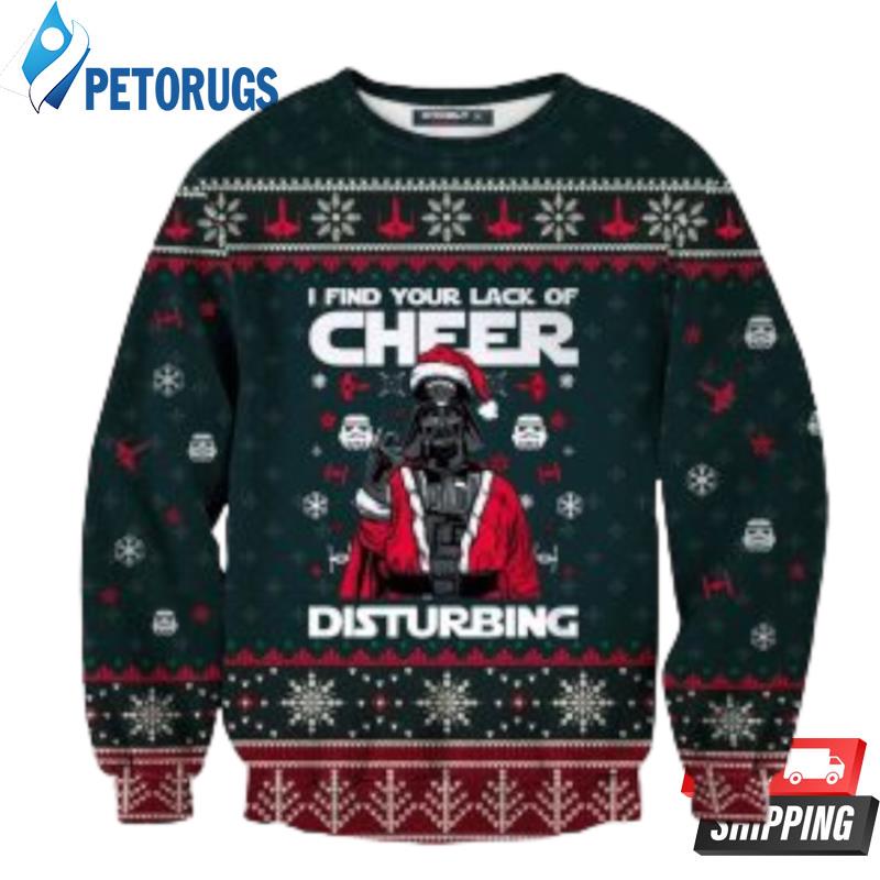 Star War Cheer Disturbing Christmas Ugly Christmas Sweaters