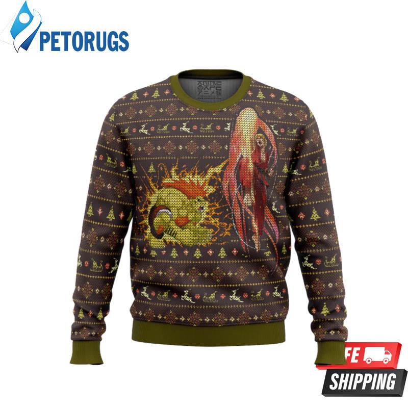 Street Fighter Ken Vs. Blanka Ugly Christmas Sweaters