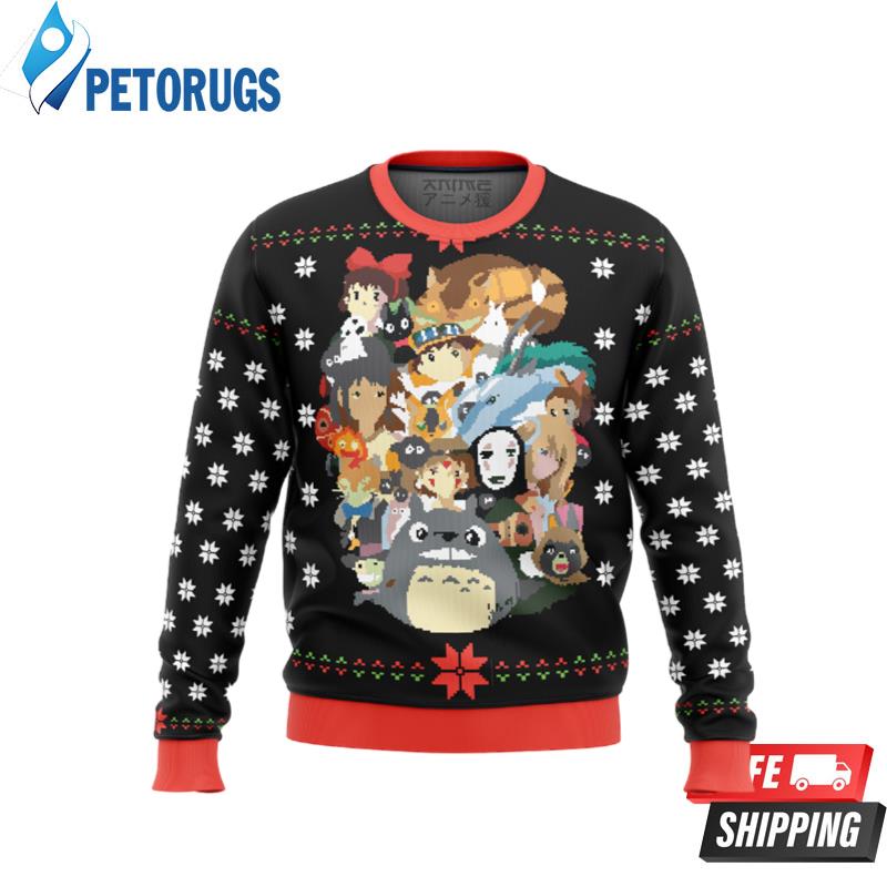 Studio Ghibli Xmas Main Ugly Christmas Sweaters