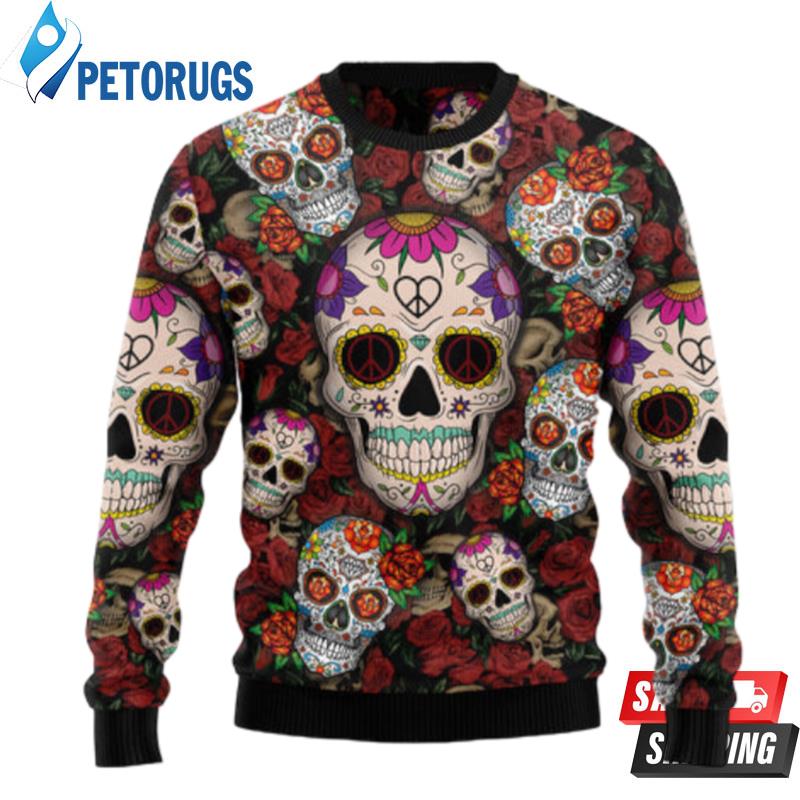 Sugar Skull Ugly Christmas Sweaters