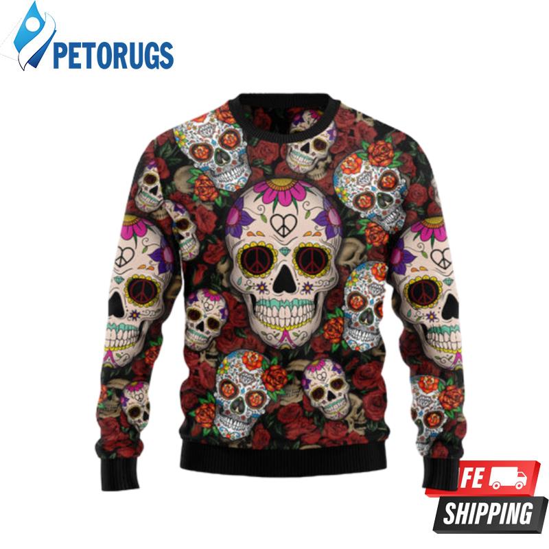 Sugar Skull Ugly Christmas Sweaters