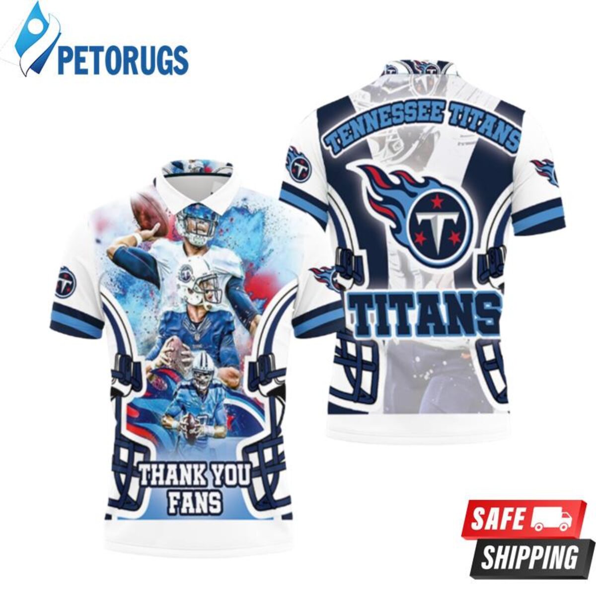 Afc South Division Super Bowl 2021 Tennessee Titans Polo Shirts - Peto Rugs