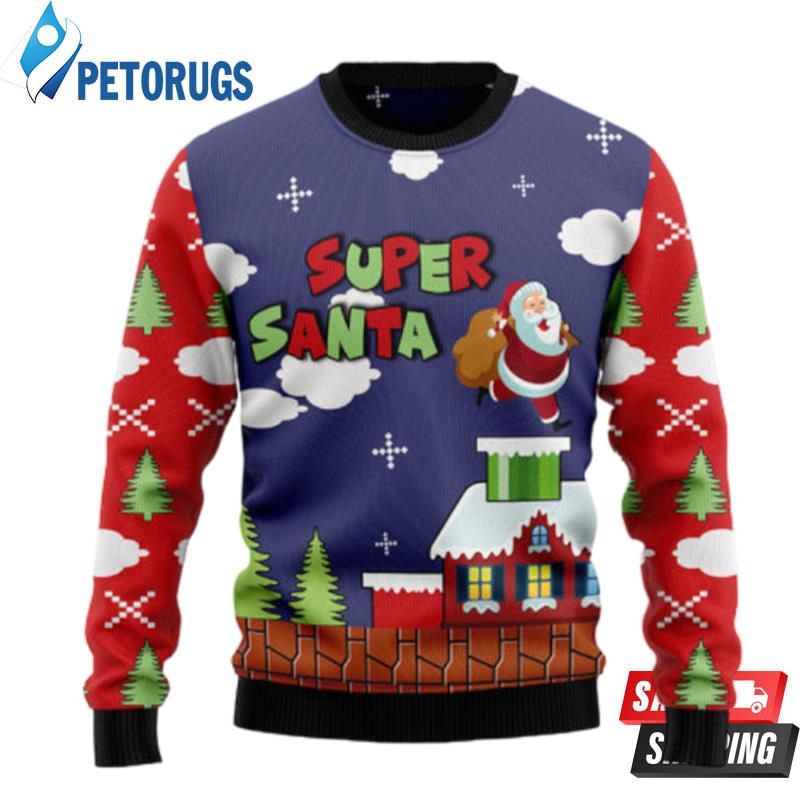 Super Santa Ugly Christmas Sweaters