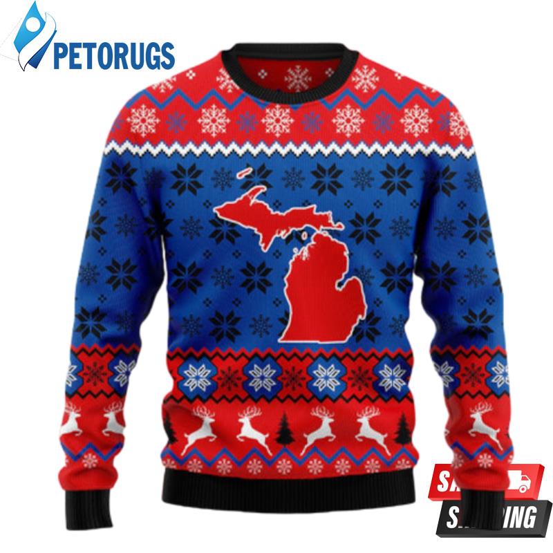 Sweet Home Michigan Ugly Christmas Sweaters