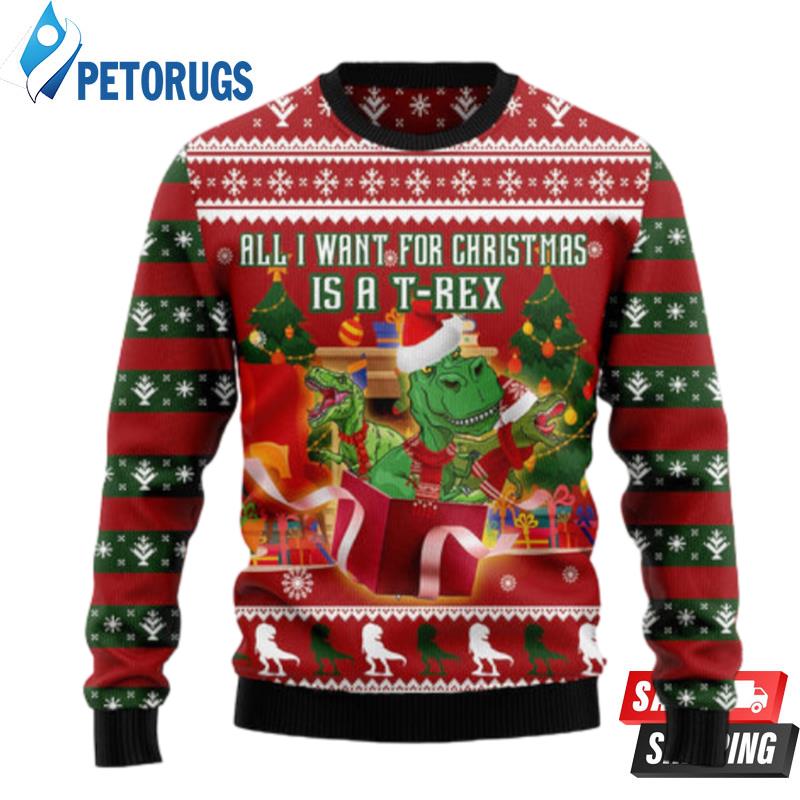 T Rex ChristmasS Gift Ugly Christmas Sweaters