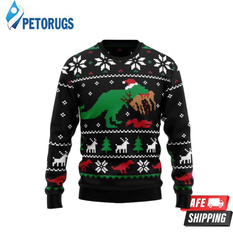 T Rex Ugly Christmas Sweaters