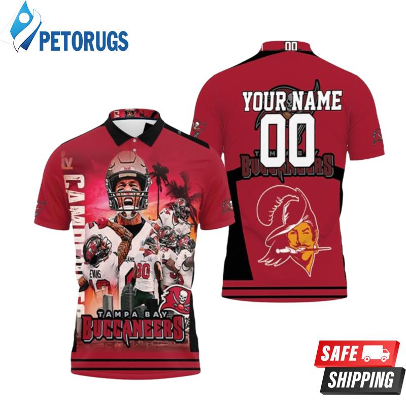 Tampa Bay Buccaneers Liv Champion Legend Personalized Polo Shirts