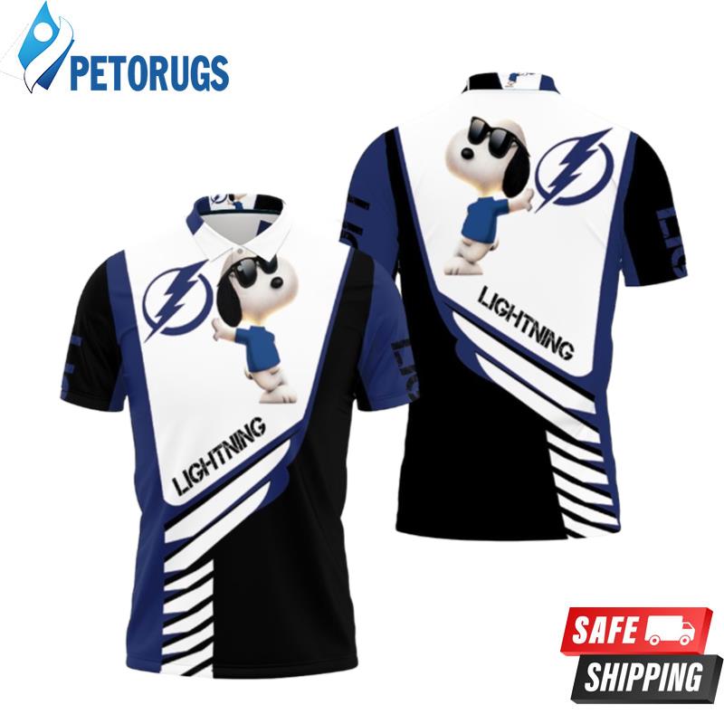 Tampa Bay Lightning Snoopy For Fans Polo Shirts