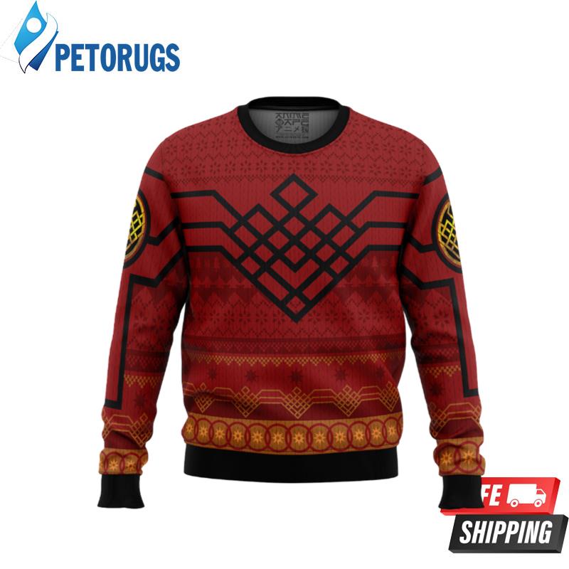 Ten Golden Rings Shang-Chi Marvel Ugly Christmas Sweaters