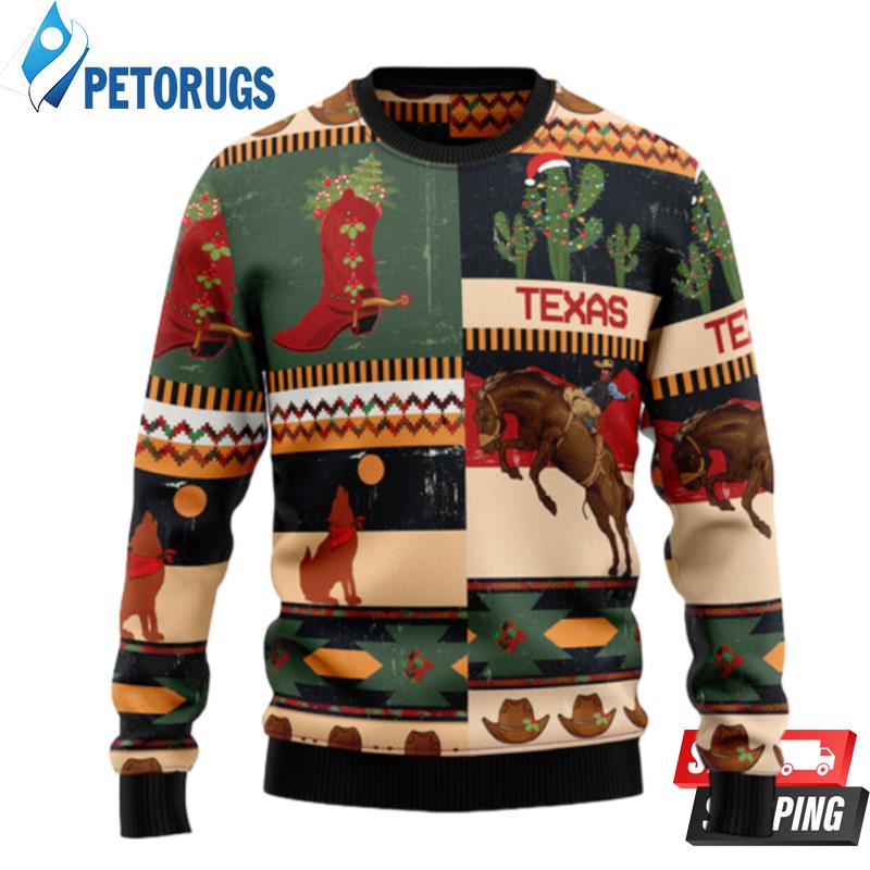 Texas Christmas T249 Ugly Christmas Sweater Ugly Christmas Sweaters