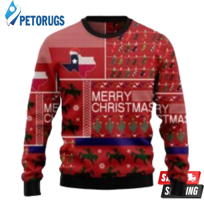 Texas Merry Christmas Ugly Christmas Sweater For Men