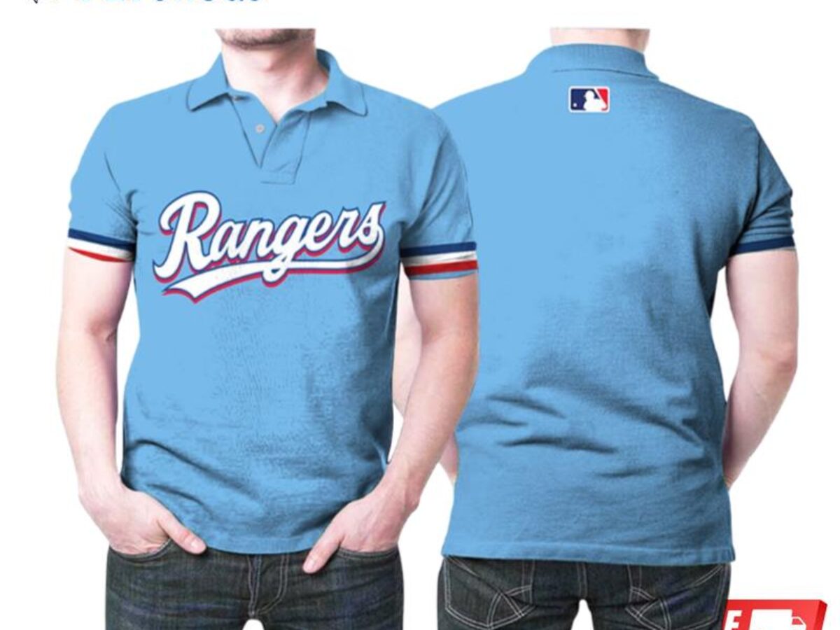 Texas Rangers 2020 Mlb Team Light Blue Inspired Style Polo Shirts - Peto  Rugs