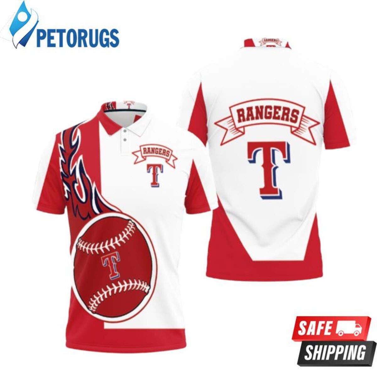 Texas Rangers Polo Shirts - Peto Rugs