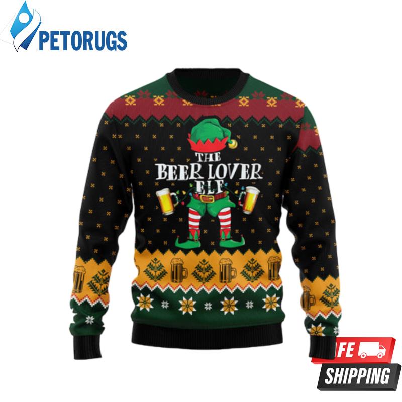 The Beer Lover Elf Ugly Christmas Sweaters