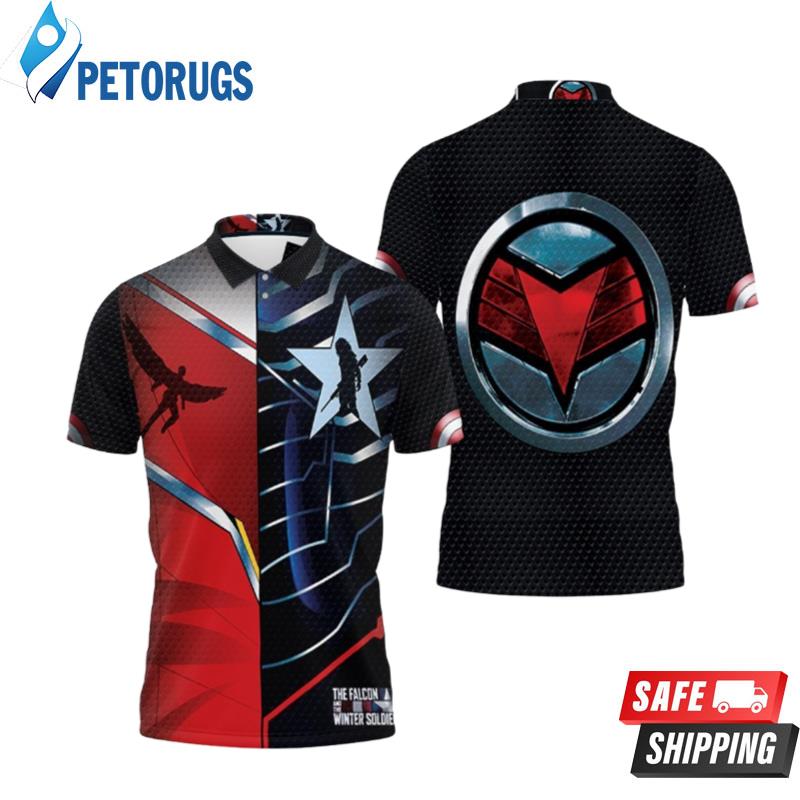 The Falcon And The Winter Soldier Half Costume Style Polo Shirts