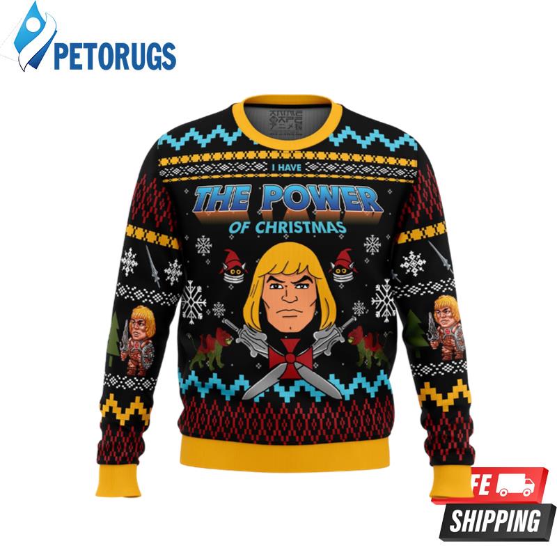 The Good Power of Christmas He-Man Ugly Christmas Sweaters