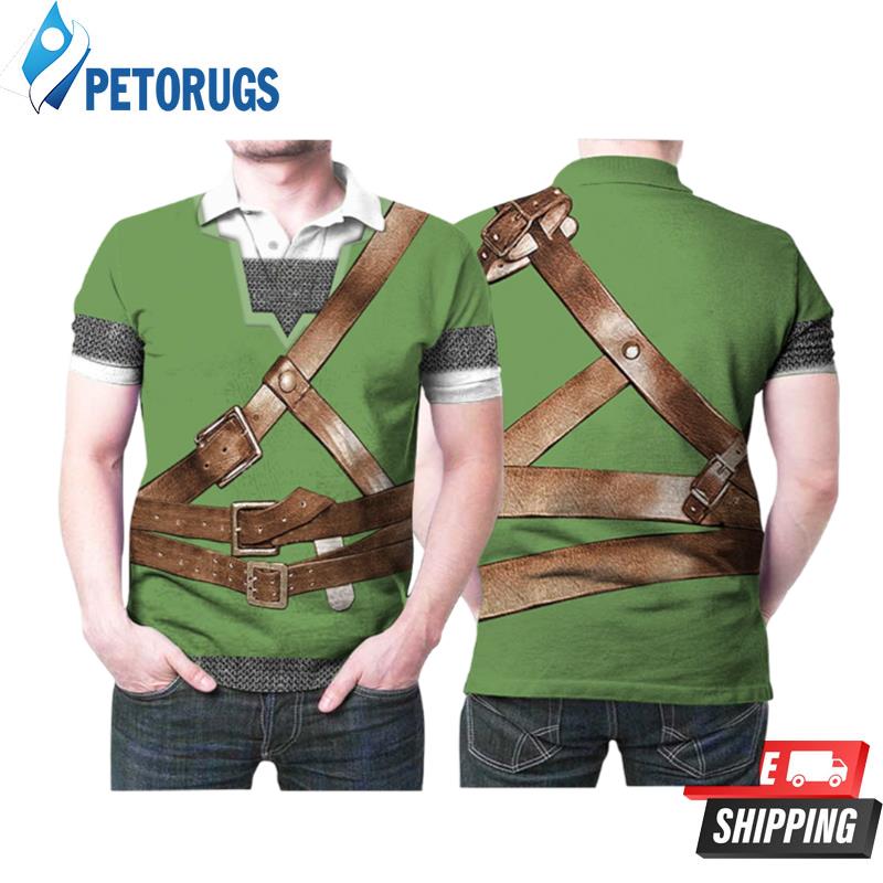 The Legend Of Zelda Link Suit Cotsume Polo Shirts