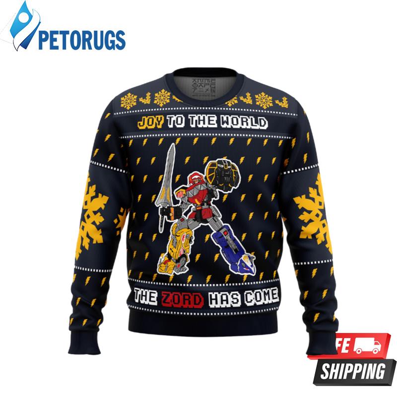 The Zord Has Come Power Rangers Ugly Christmas Sweaters