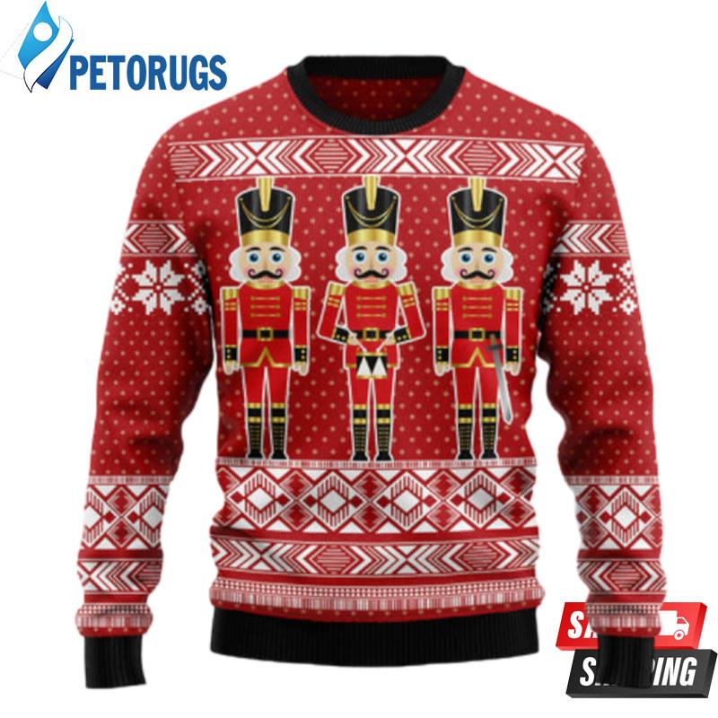 Three Nutcrackers Ugly Christmas Sweaters