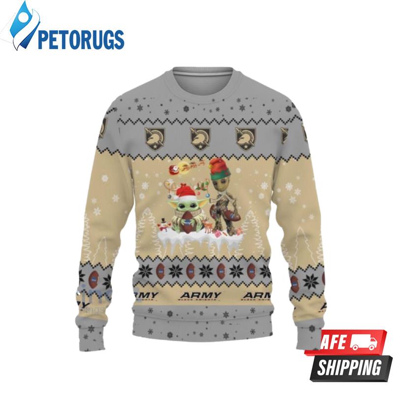 Tis The Season Christmas Baby Yoda Groot Cute Gift Arkansas Razorbacks Ugly Christmas Sweaters