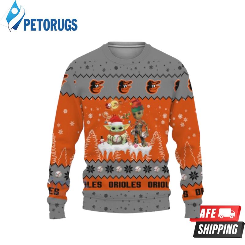 Tis The Season Christmas Baby Yoda Groot Cute Gift Atlanta Falcons Ugly Christmas Sweaters