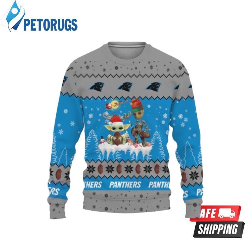 Tis The Season Christmas Baby Yoda Groot Cute Gift Buffalo Bills Ugly Christmas Sweaters