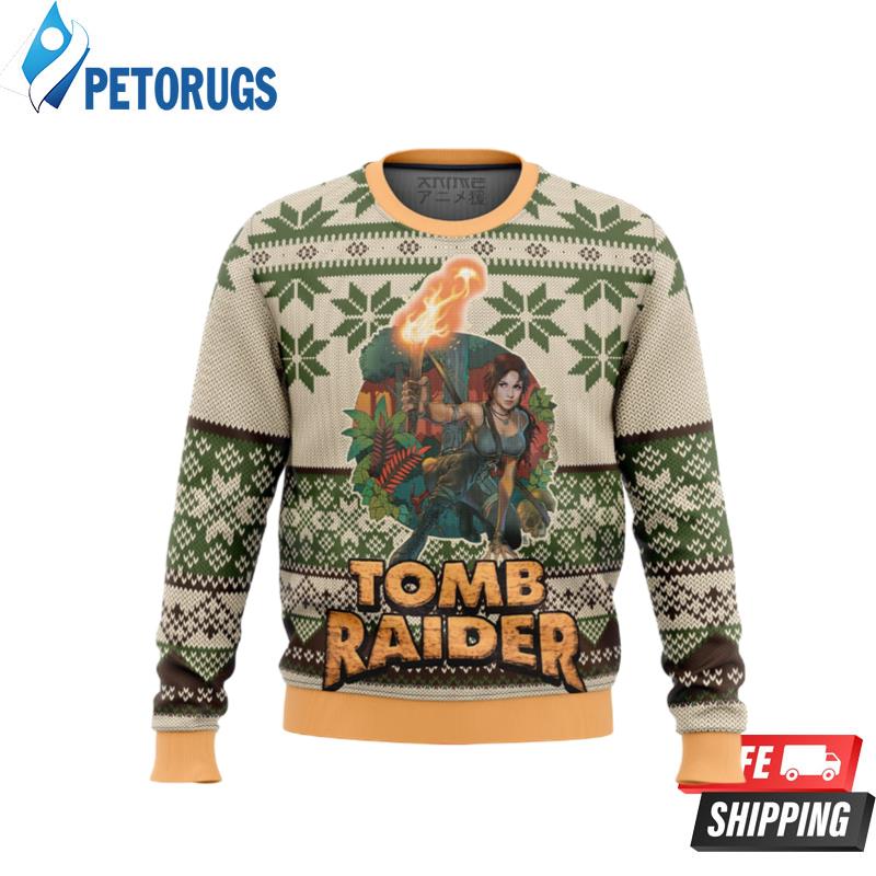 Tomb Raider Alt Ugly Christmas Sweaters