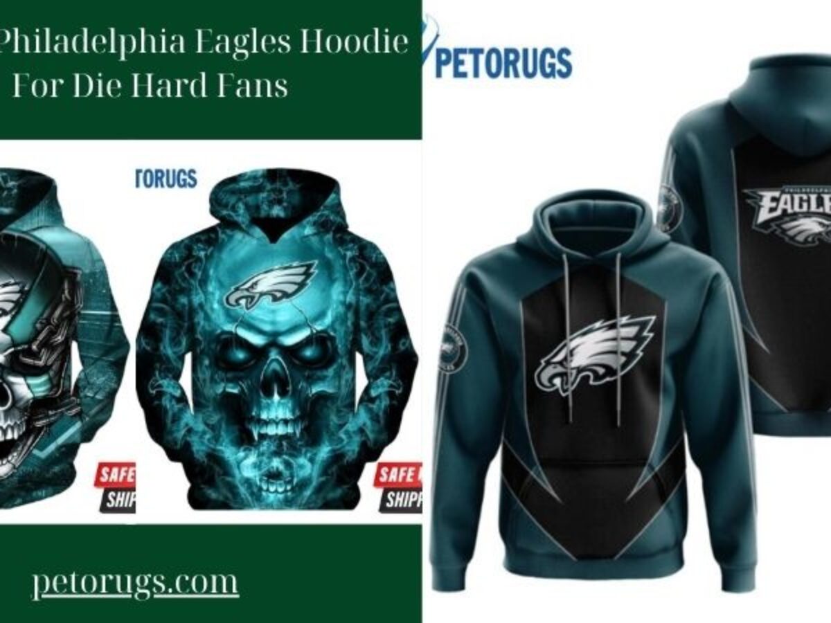 Philadelphia Eagles Skull Philadelphia Eagles Nfl Philadelphia Eagles  Apparel 19207 3D Hoodie - Peto Rugs