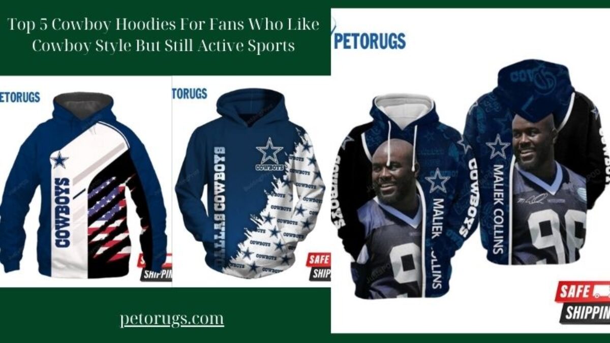 Modern Dallas Cowboys hoodie, NFL navy blue embroidered sweatshirt