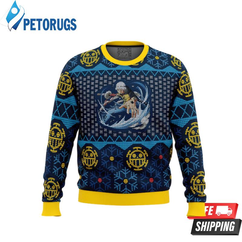 Trafalgar D Water Law One Piece Ugly Christmas Sweaters