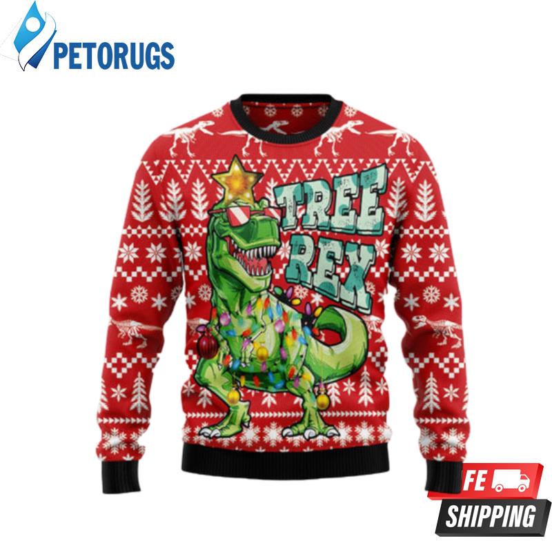 Tree Rex T Rex Dinosaur Ugly Christmas Sweaters
