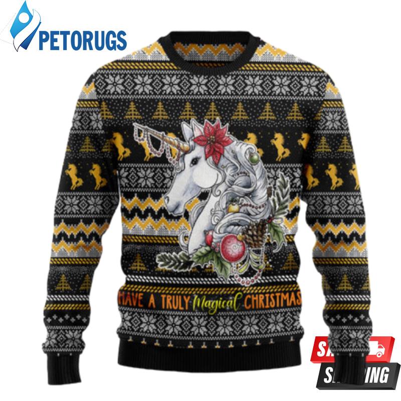 Truly Magical Christmas Unicorn Ugly Christmas Sweaters