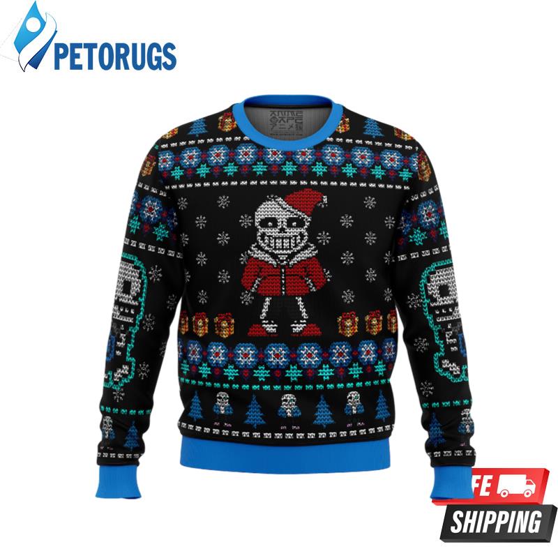Undertale Sans Ugly Christmas Sweaters - Peto Rugs