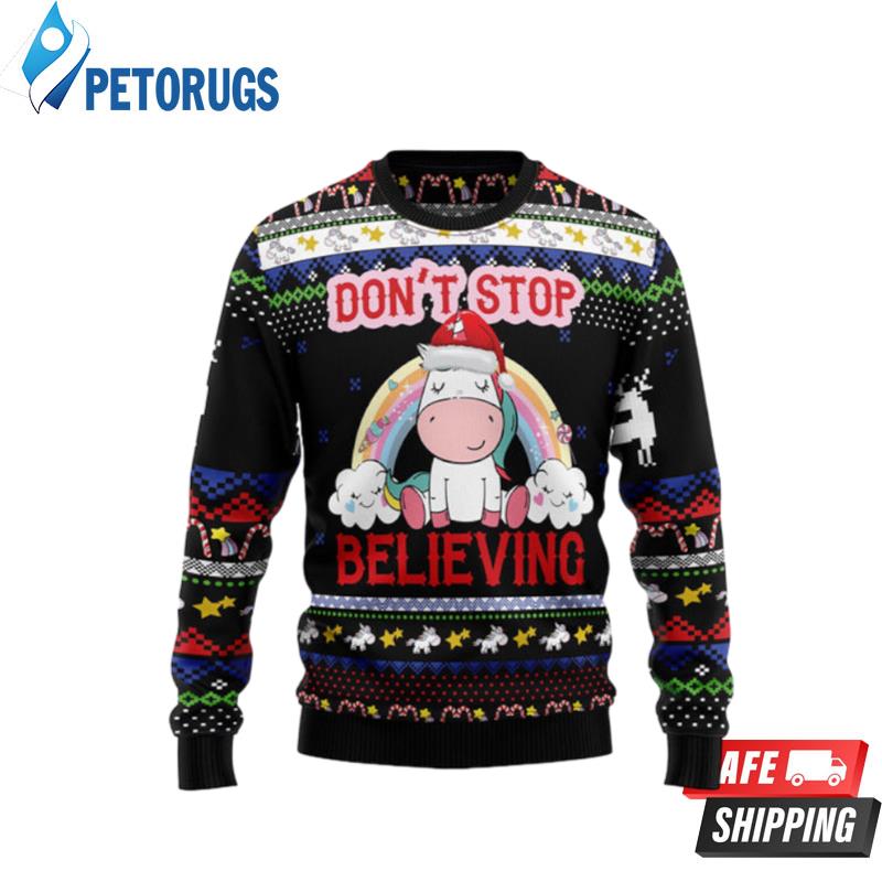 Unicorn Believing Christmas Ugly Christmas Sweaters