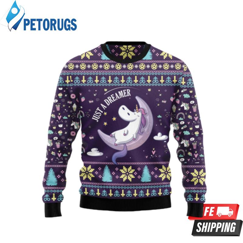 Unicorn Dreamer Ugly Christmas Sweaters