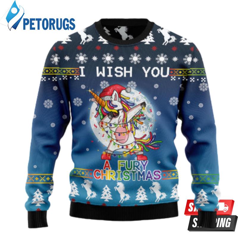 Unicorn Fury Ugly Christmas Sweaters