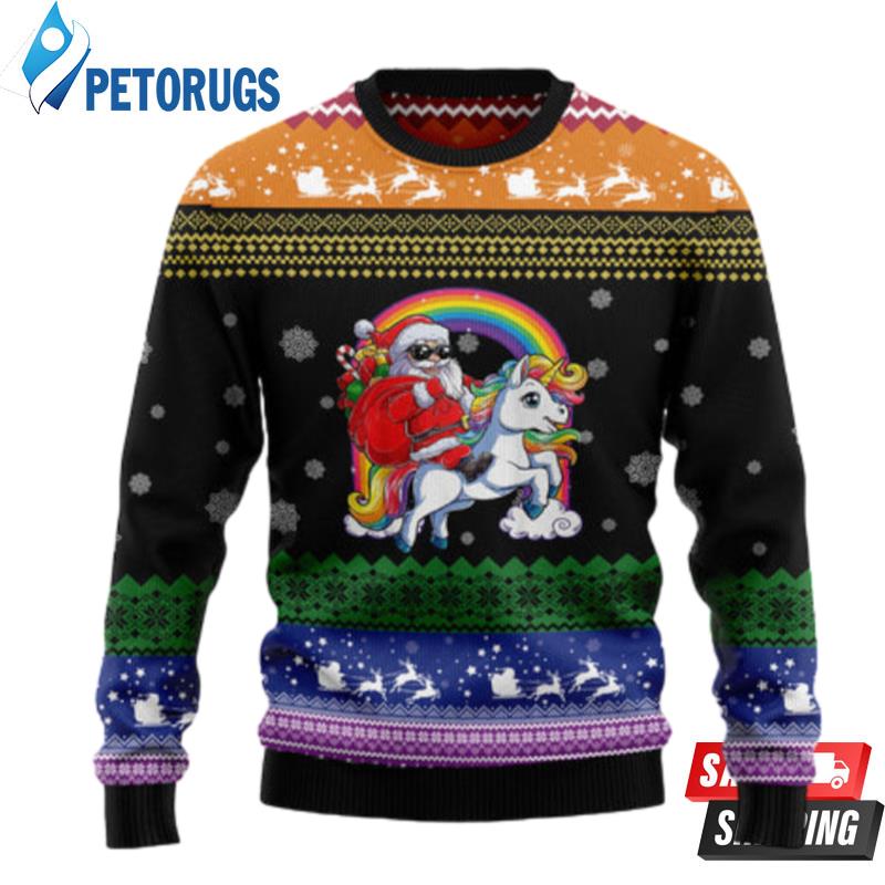 Unicorn Lgbt Ugly Christmas Sweaters