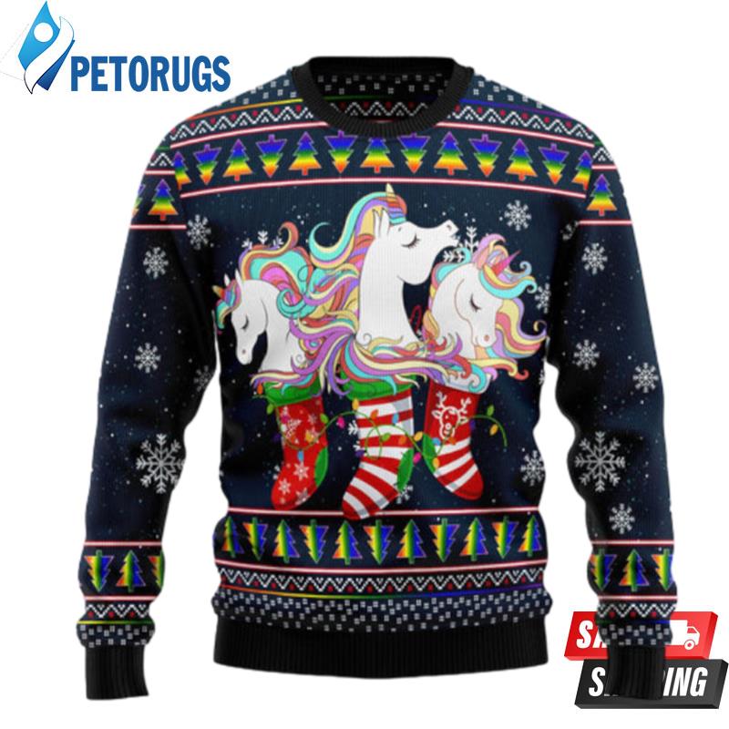 Unicorn Socks Xmas Ugly Christmas Sweaters