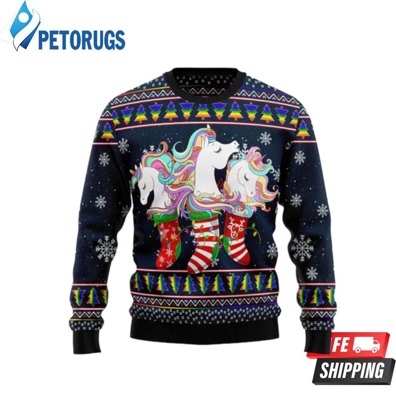 Unicorn Socks Xmas Ugly Christmas Sweaters